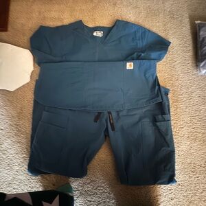 Carhartt Women's Teal Scrub Set